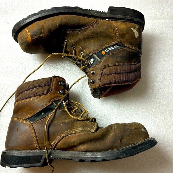 Carhartt Work Boots ASTM F2413-18  US Men’s 10 Paint Distressed broken in comfy main image 5